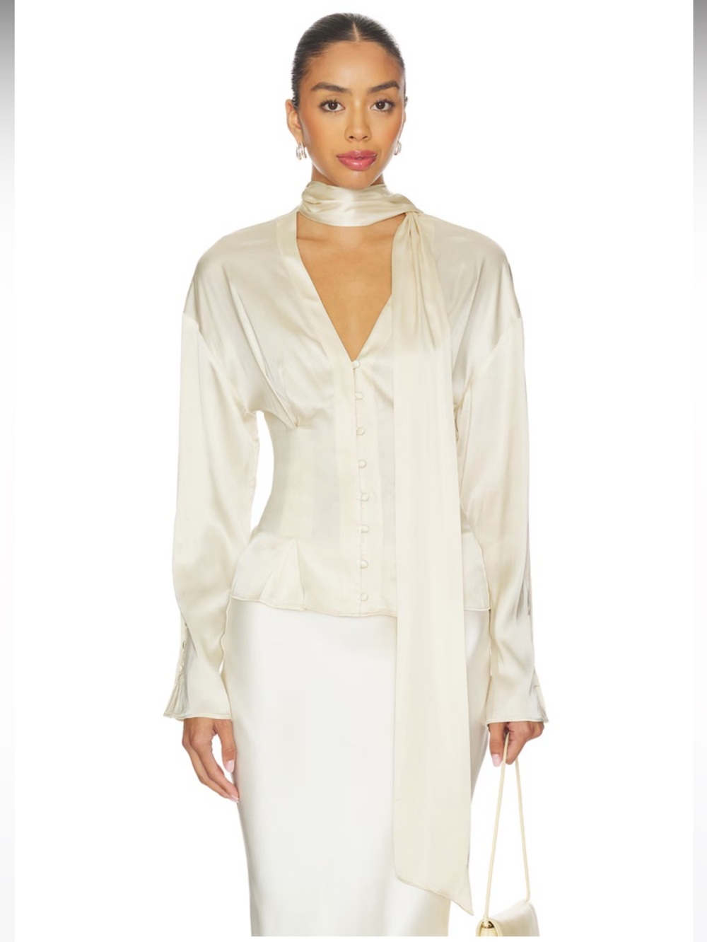 NWT! LPA Cassidy Blouse in Ivory
